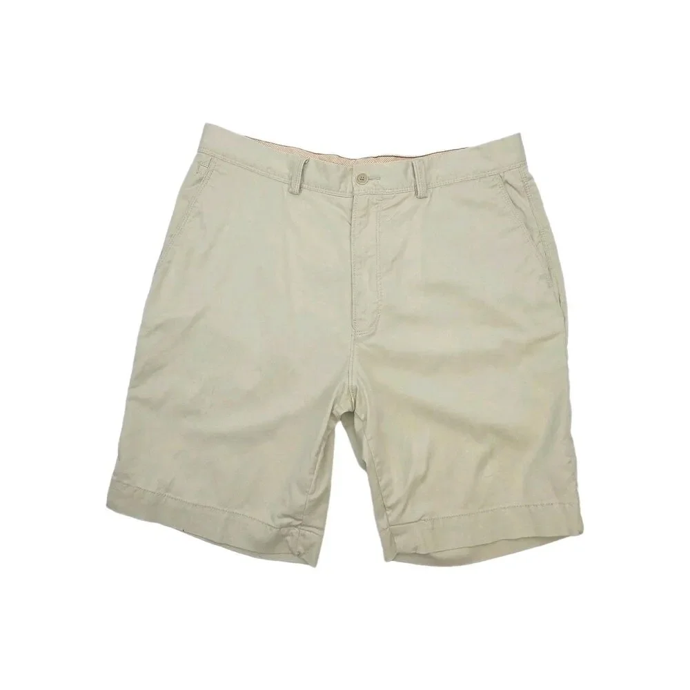 Tommy Bahama Shorts Men Sz 34 Cotton Tencel Khaki Beige 9
